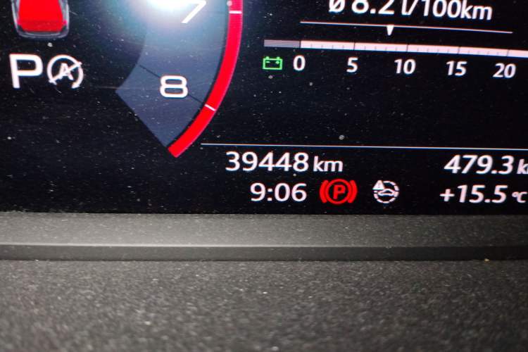 Used Audi Q3 2021 35 TFSI Fashion Dynamic Model Odometer Close Up