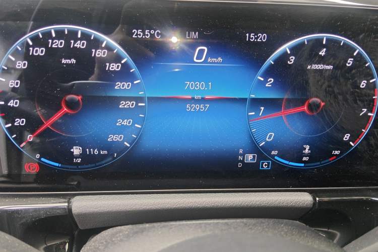 Used Mercedes-Benz GLA 2020 GLA 200 Odometer Close Up
