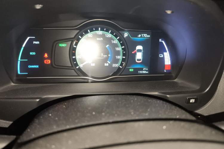 Used Hyundai Elantra EV 2017 GS PLUS Edition Odometer Close Up