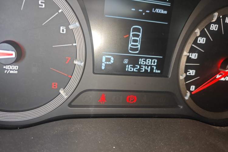 Used GAC Trumpchi GA6 2016 235T DCT Elite Edition Odometer Close Up