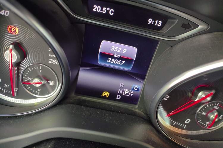 Used Mercedes-Benz CLA 2018 CLA 200 Sport Edition Odometer Close Up