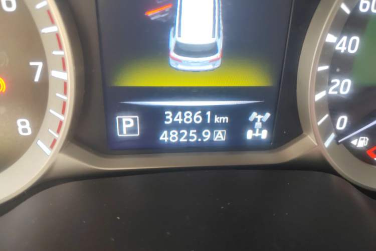 Used Nissan Terra 2020 2.5L XV 4WD Automatic Four-Wheel Drive Flagship Edition Odometer Close Up