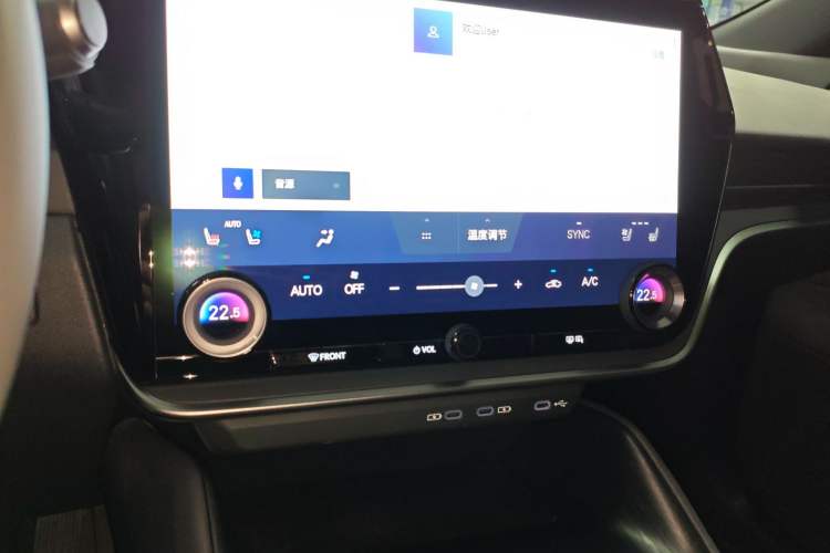 Used Lexus RZ 2023 450e All-Wheel Drive Luxury Edition Audio And AC Panel