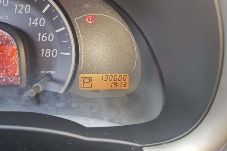 Used Nissan March 2010 1.5L Automatic Easy-Style Version Odometer Close Up