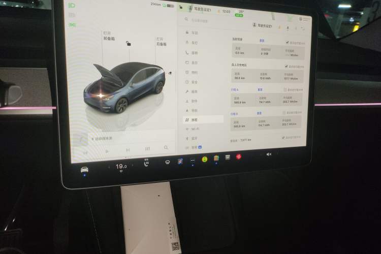 Used Tesla Model Y 2024 Rear-Wheel-Drive Version Audio And AC Panel