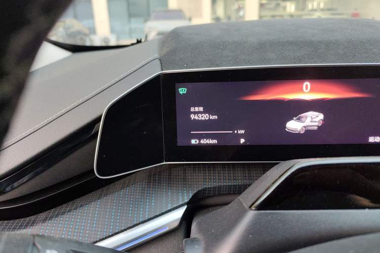 Used Zeekr 001 2022 Ultra-Long Range Single-Motor WE Version Odometer Close Up