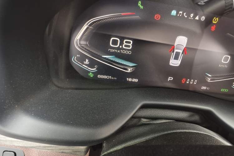 Used Wey VV7 2020 2.0T Flagship Edition Odometer Close Up