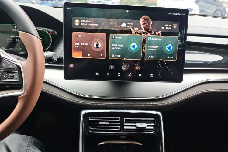 Used BYD Tang New Energy 2023 DM-i Champion Edition 112KM Prestige Model Audio And AC Panel