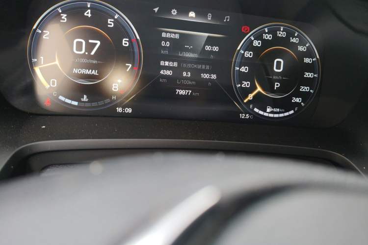 Used GAC Trumpchi M8 2021 Master Series 390T Four-Seat Deluxe Edition Odometer Close Up