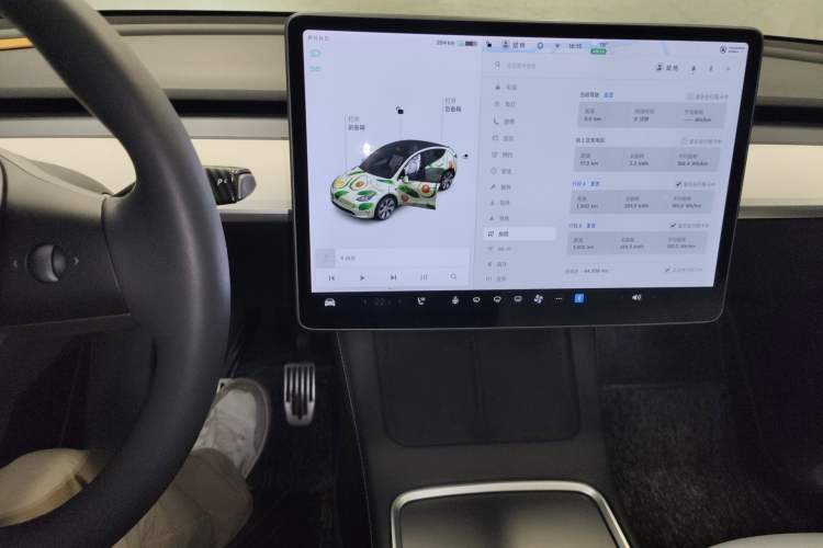 Used Tesla Model Y 2021 Standard Range Rear-Wheel Drive Version Audio And AC Panel