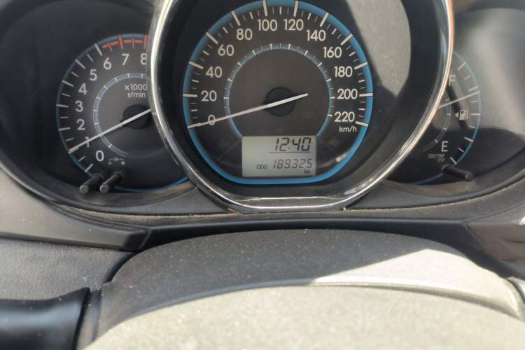 Used Toyota Vios 2014 1.3L Manual Xiang Edition Odometer Close Up