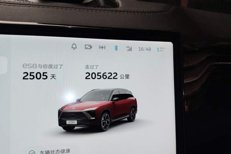 Used Nio ES8 2018 Founder Edition Odometer Close Up