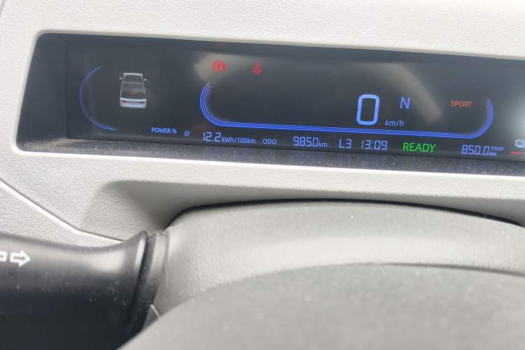 Used Geely Galaxy Panda 2024 Panda Mini 200km Endurance Bear Odometer Close Up