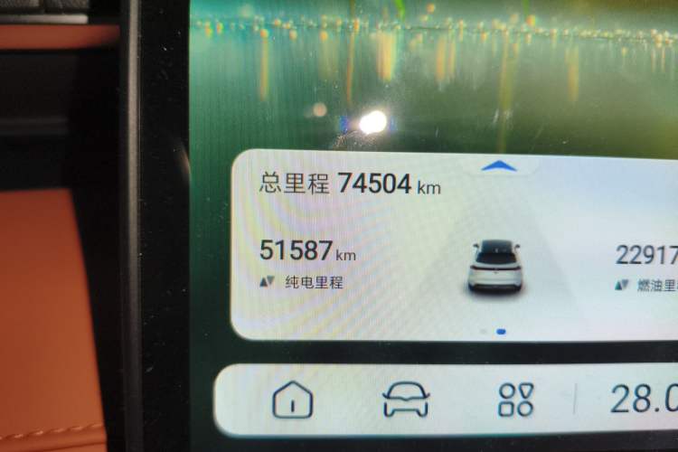 Used Deepal S07 2023 200Max Range-Extended Version Odometer Close Up