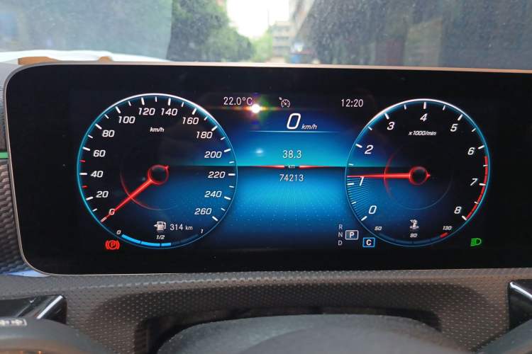 Used Mercedes-Benz A-Class 2019 A 200 L Sport Sedan First Edition Special Edition Odometer Close Up