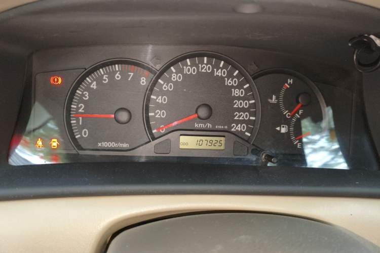 Used Toyota Corolla EX 2011 1.6L Manual Luxury Edition Odometer Close Up