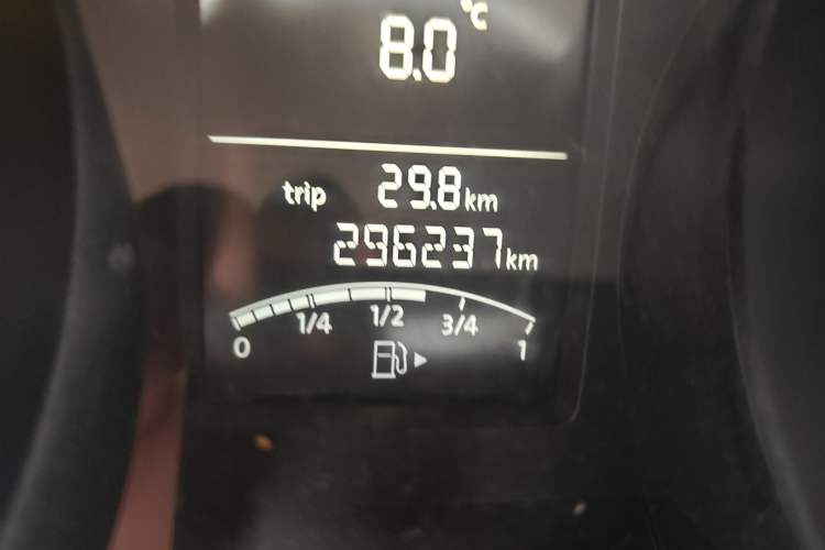 Used Volkswagen Sagitar 2017 1.6L Automatic Comfort Model Odometer Close Up