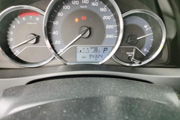 Used Toyota Corolla 2018 1.2T S-CVT GL Smart Enjoyment Version Odometer Close Up