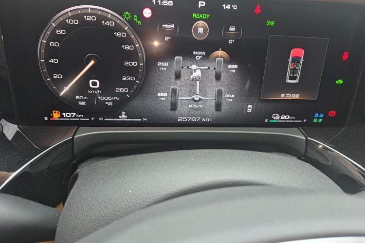 Used Tank 500 New Energy 2024 Hi4-T Odometer Close Up