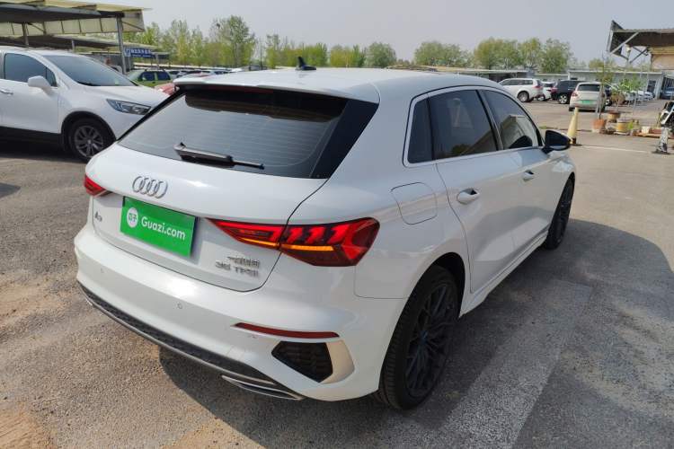 Used Audi A3 2023 Updated Sportback 35 TFSI Stylish Sports Type Rear Right 45 Deg