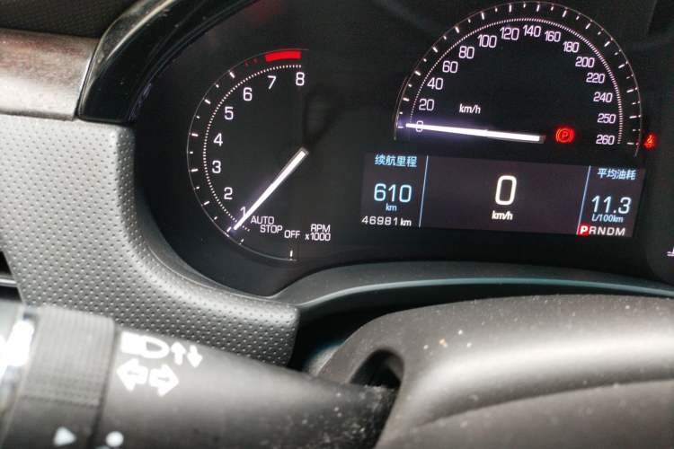 Used Cadillac XTS 2018 28T Elite Edition Odometer Close Up