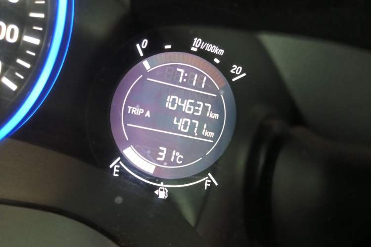 Used Honda Vezel 2020 1.5L CVT Elite Edition Odometer Close Up