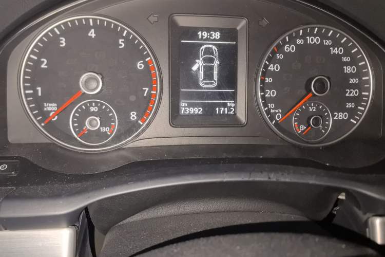 Used Volkswagen Scirocco 2013 2.0 TSI Million-Mile Edition Odometer Close Up