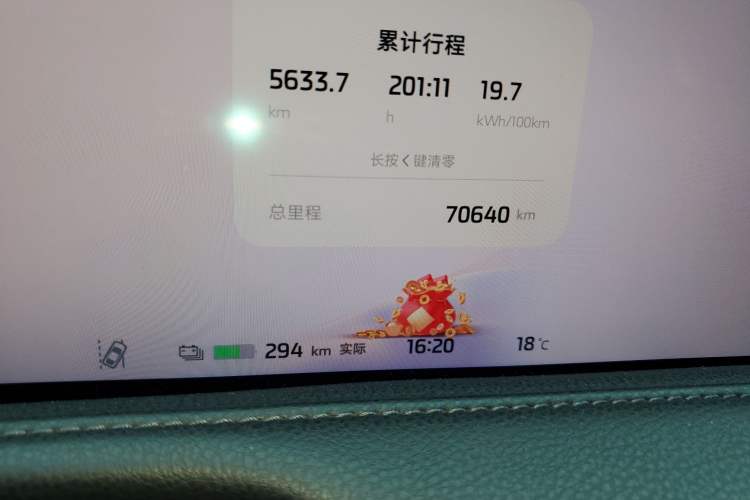 Used IM L7 2022 Pro Model Odometer Close Up