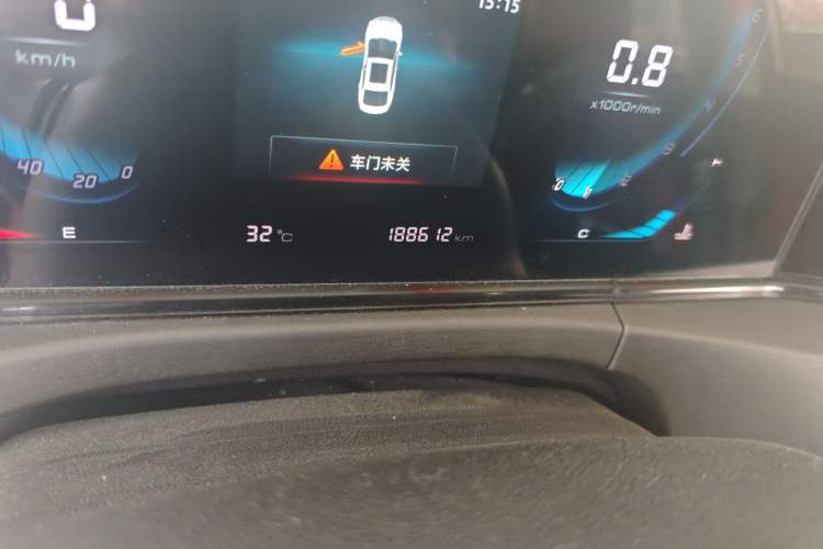 Used CHANGAN Eado 2021 PLUS Blue Whale NE 1.4T GDI DCT Prestige Model Odometer Close Up