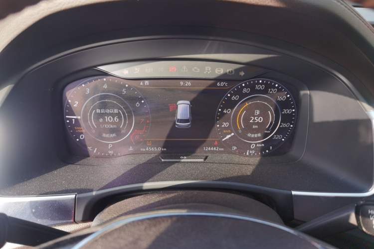 Used Volkswagen Teramont 2019 330TSI Two-Wheel-Drive Luxury Edition China VI Standard Instrument Cluster