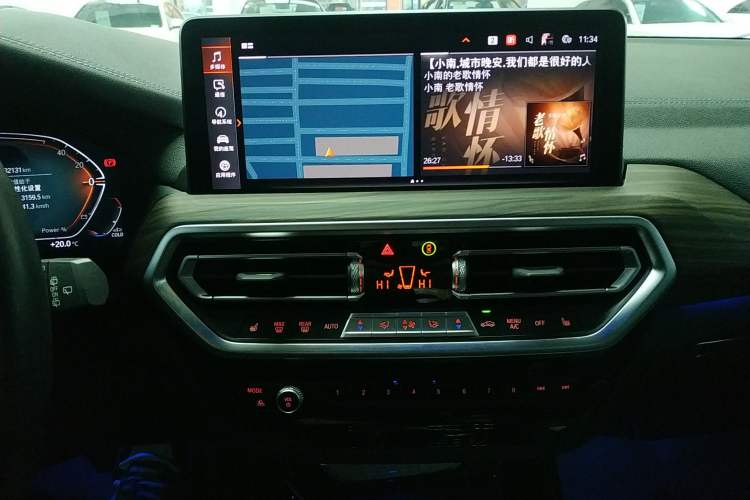 Used BMW X3 2023 xDrive30i Leading Model M Night Edition Package Audio And AC Panel