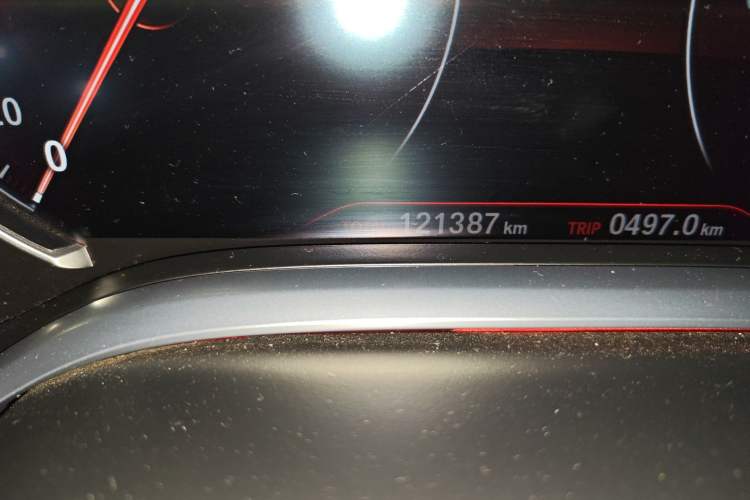 Used BMW 7 Series 2016 730Li Leading Model Odometer Close Up