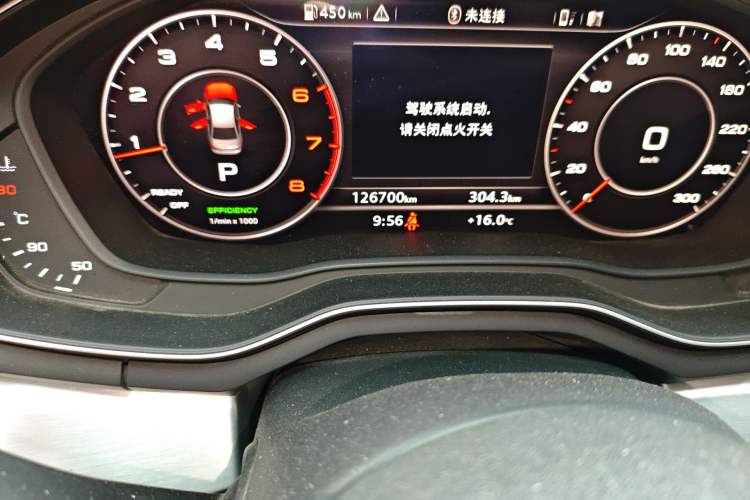 Used Audi A4L 2018 30th Anniversary Edition 40 TFSI Fashion Model Odometer Close Up