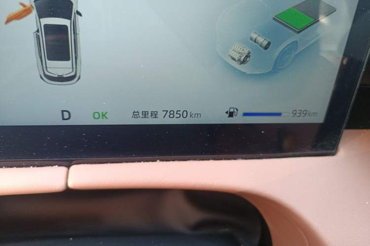 Used CHANGAN UNI-Z New Energy 2024 Blue Whale Smart Electric iDD 125km Beyond Edition Odometer Close Up