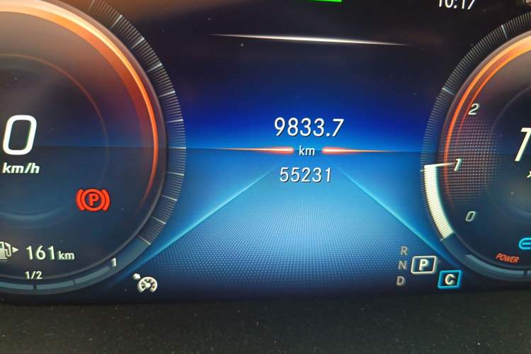 Used Mercedes-Benz C-Class 2021 C 260 Star Edition Odometer Close Up