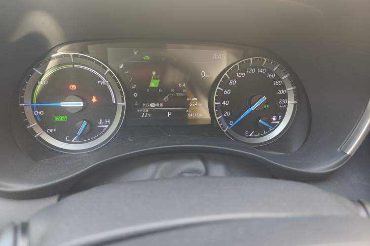 Used Toyota Highlander 2022 Dual-Engine 2.5L Four-Wheel Drive Prestige Version 7 Seats Odometer Close Up