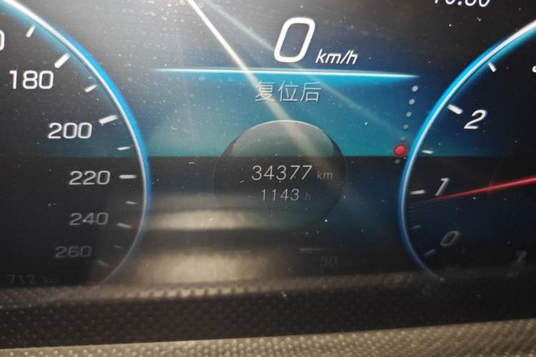 Used Mercedes-Benz A-Class 2021 Restyled A 180 L Sport Sedan Odometer Close Up