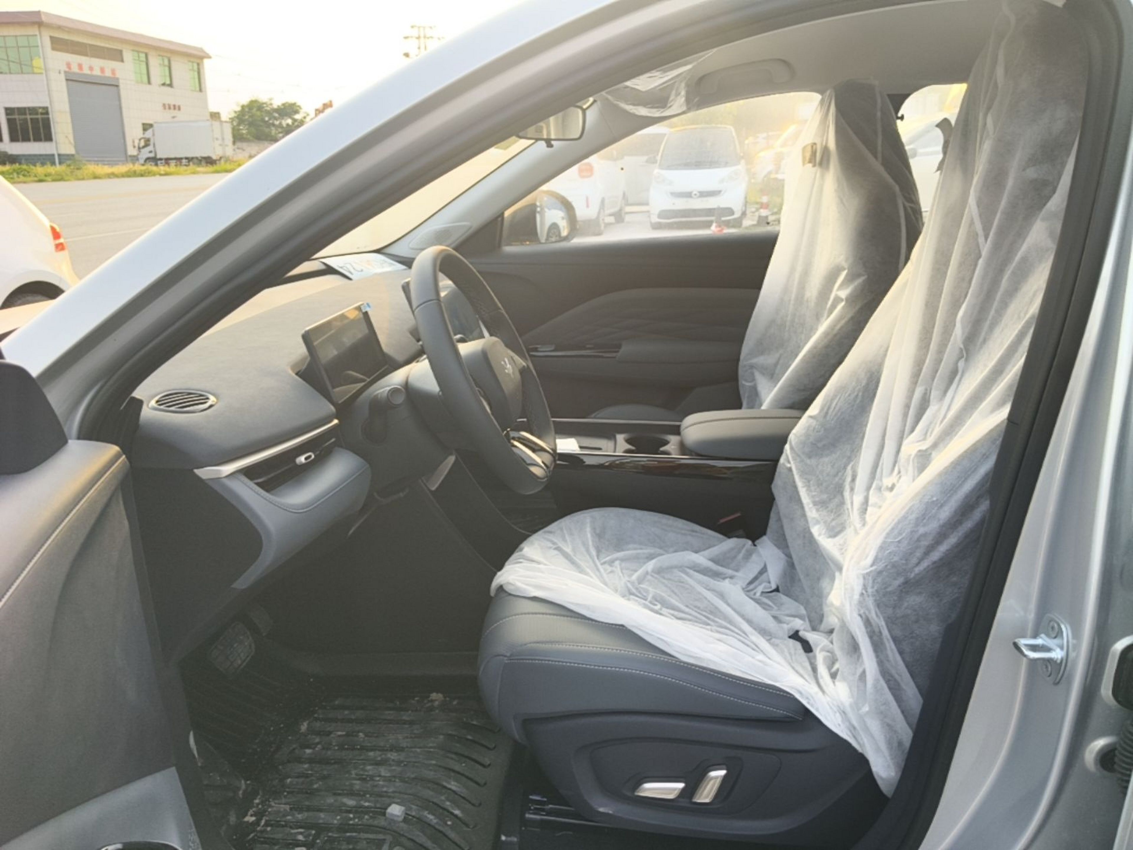 Vordere Reihe im Auto
