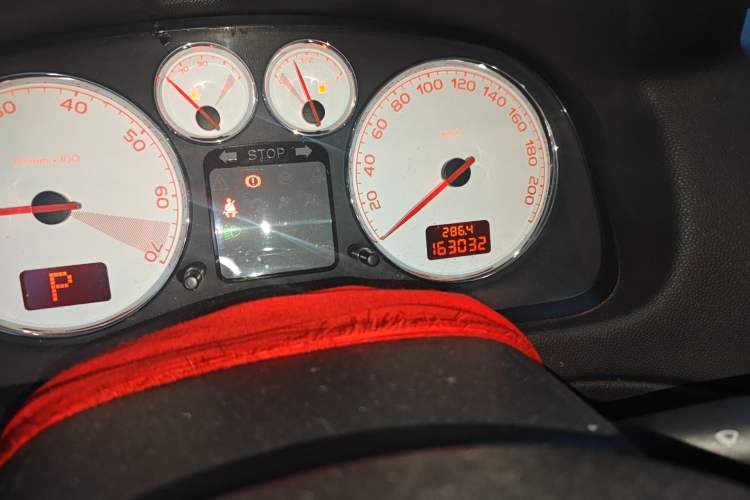 Used Peugeot 307 2010 Sedan 1.6L Automatic Comfort Edition Odometer Close Up