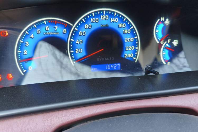 Used BYD F3 2018 1.5L Manual Classic Model Odometer Close Up