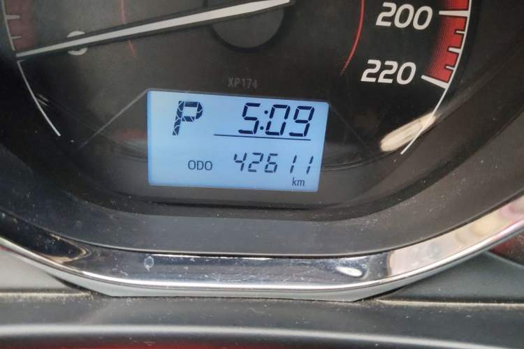 Used Toyota Vios FS 2021 1.5L CVT Fengchi Edition Odometer Close Up