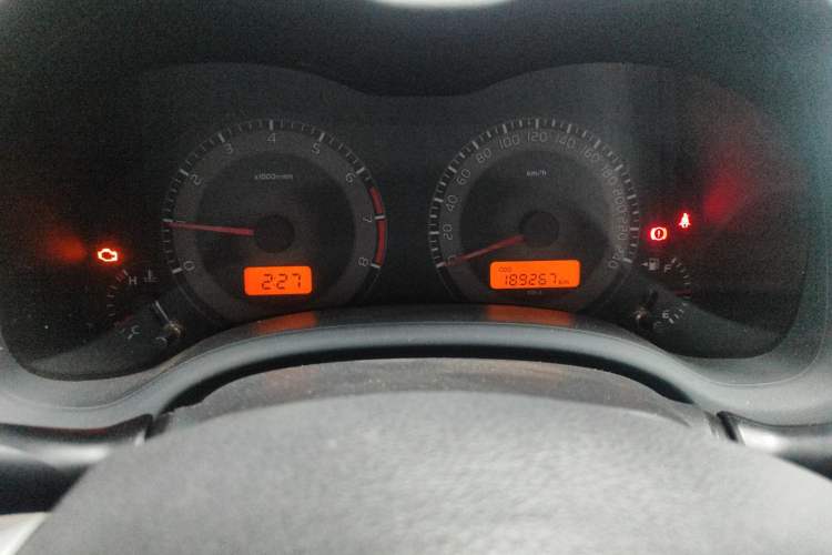 Used Toyota Corolla 2011 Commemorative Edition 1.6L Manual GL Odometer Close Up