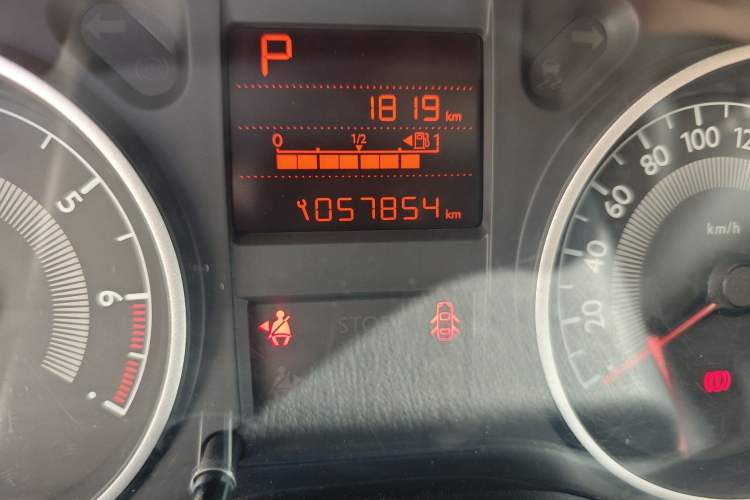 Used Peugeot 301 2014 1.6L Automatic Prestige Edition Odometer Close Up