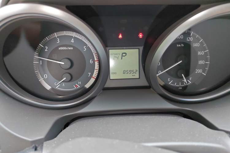 Used Toyota Prado  Odometer Close Up