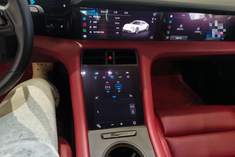 Used Porsche Taycan 2022-Year Updated Taycan Audio And AC Panel