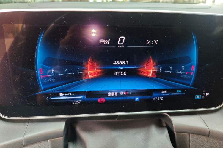 Used Mercedes-Benz GLC AMG 2024 AMG GLC 43 4MATIC Odometer Close Up