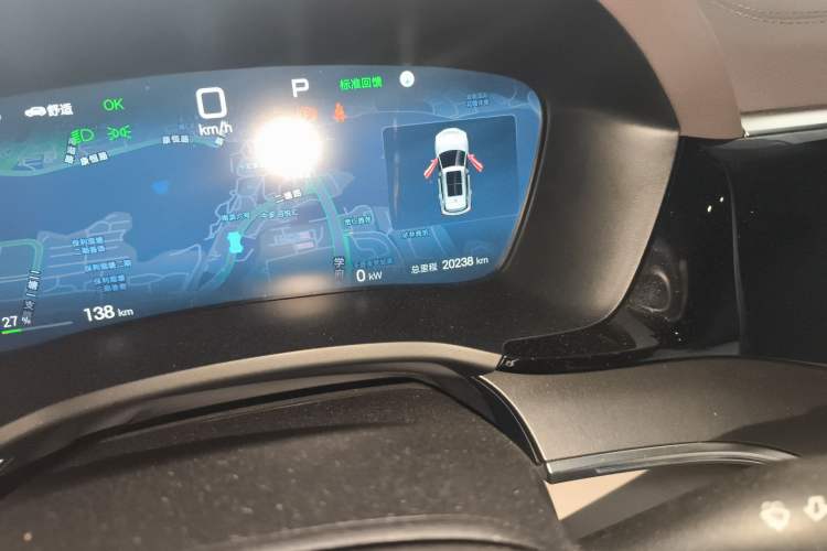 Used BYD Song PLUS New Energy 2025 EV 520km Luxury Version Odometer Close Up