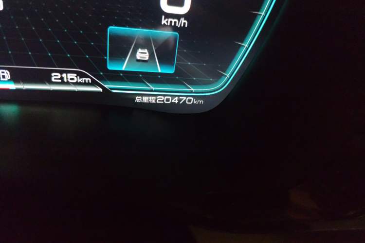 Used BYD Song PLUS New Energy 2021 DM-i 110KM Flagship PLUS Odometer Close Up