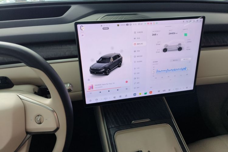 Used ONVO Luxeed L90 2025 Model—Max Six-Seater Version Audio And AC Panel