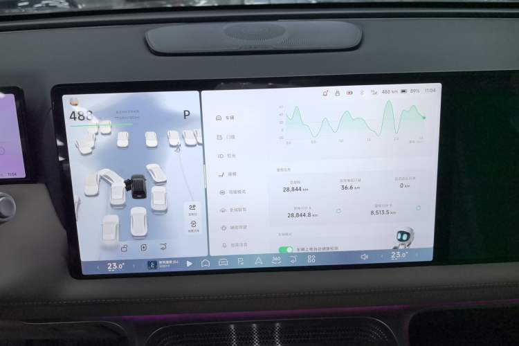 Used XPeng G9 2025 680 Ultra-Long Range All-Wheel Drive Max Audio And AC Panel